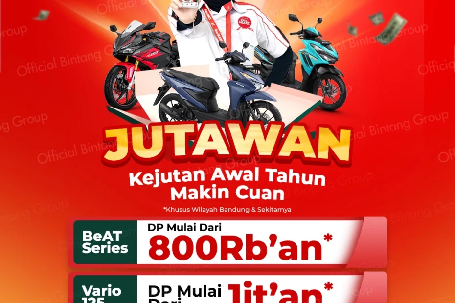 Promo Motor Honda Bandung Januari JUTAWAN Beat Vario dan CBR150RR