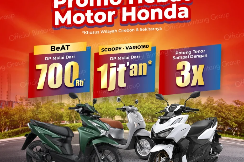 Promo Motor Honda Cirebon Januari 2026 dengan Beat, Scoopy, dan PCX