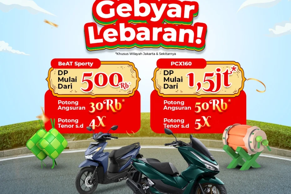 Promo Lebaran Honda: DP Murah BeAT Sporty & PCX160