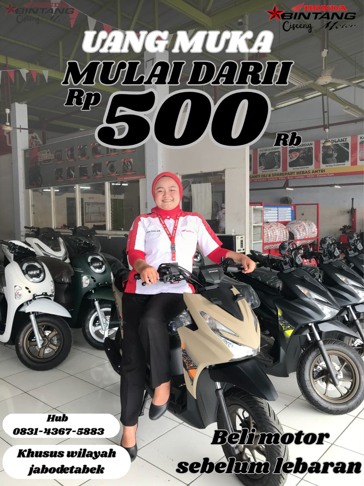 Promo Harga Dealer Motor Honda Bintang Motor Ciseeng